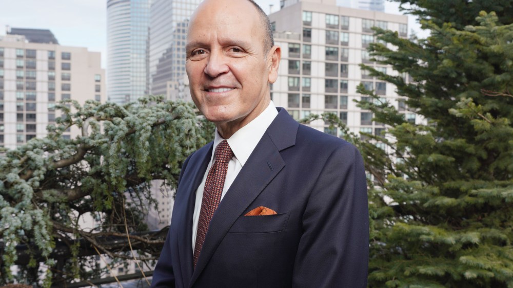 Robert Chavez, ceo of Herms Americas, taking in a majestic view of Lower Manhattan.