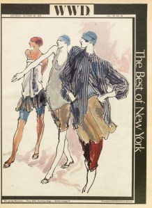 Drawings by Kenneth Paul Block in the October 28, 1978 issue of WWD.