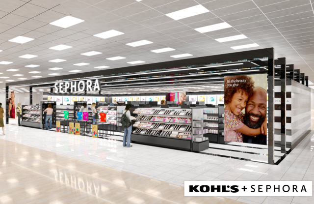 A rendering of Sephora at Kohl's.