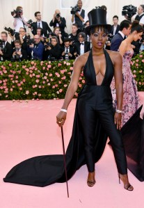 Danai Gurira attends The Metropolitan Museum of Art's Costume Institute benefit gala celebrating the opening of the "Camp: Notes on Fashion" exhibition on Monday, May 6, 2019, in New York. (Photo by Charles Sykes/Invision/AP)