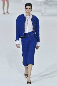 Chanel added Classic Blue, Pantone's Color of the Year 2020, to its runway.