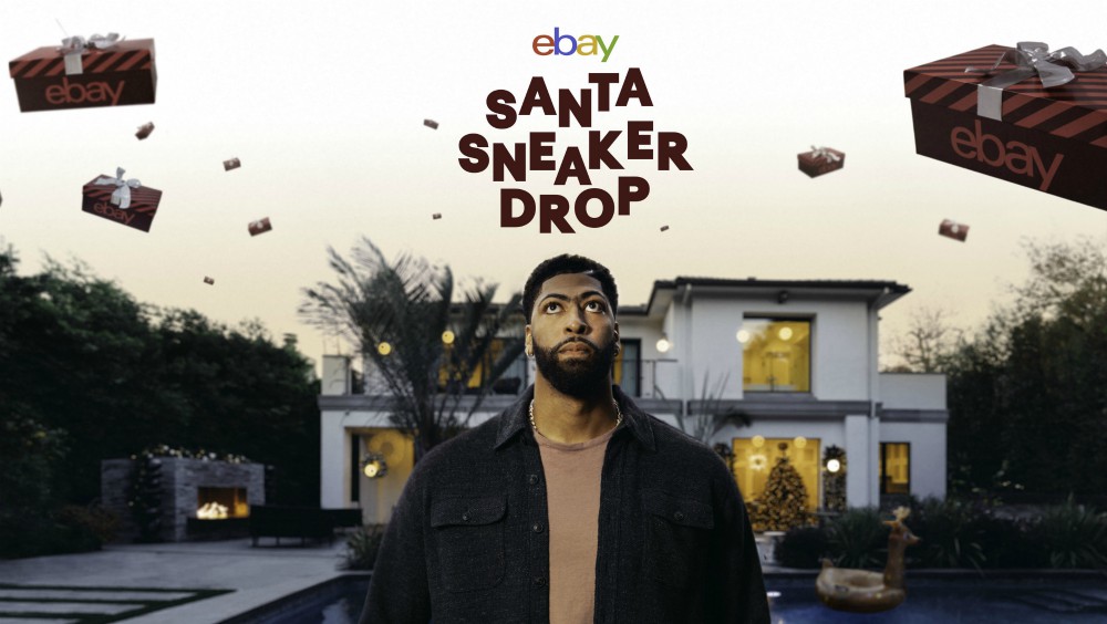 eBay brought in Anthony Davis to front its "Santa Sneaker Drop" giveaway