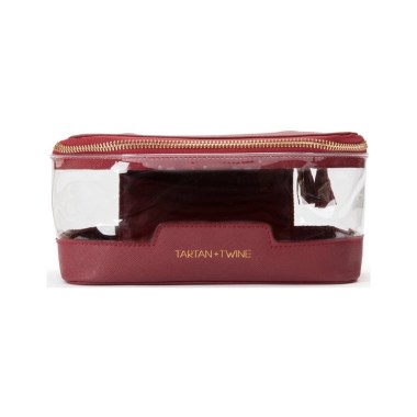 tartan and twine clear makeup bag