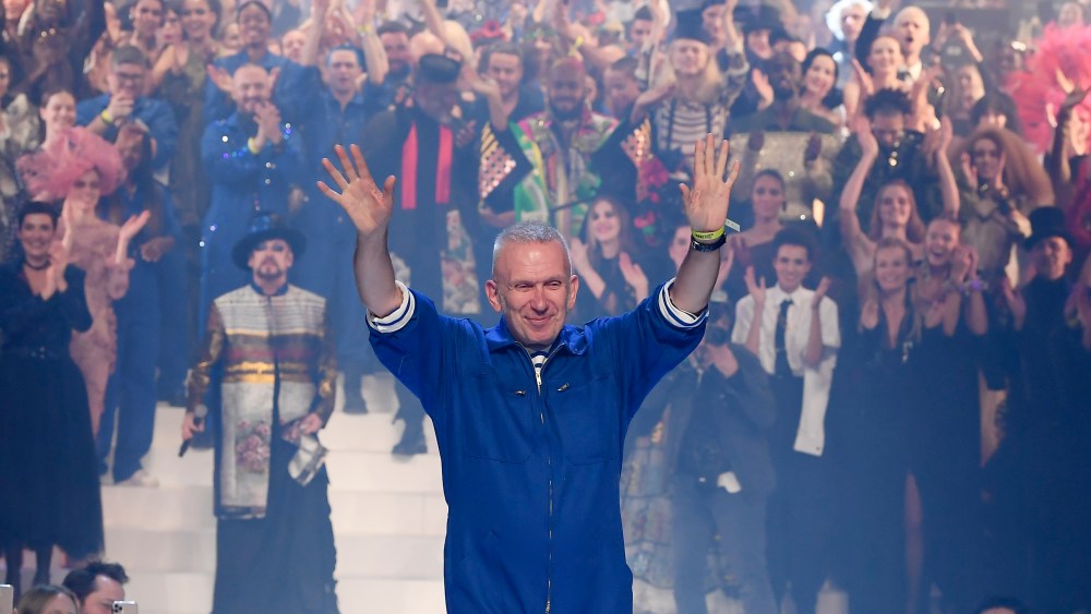 Jean Paul Gaultier on the catwalk