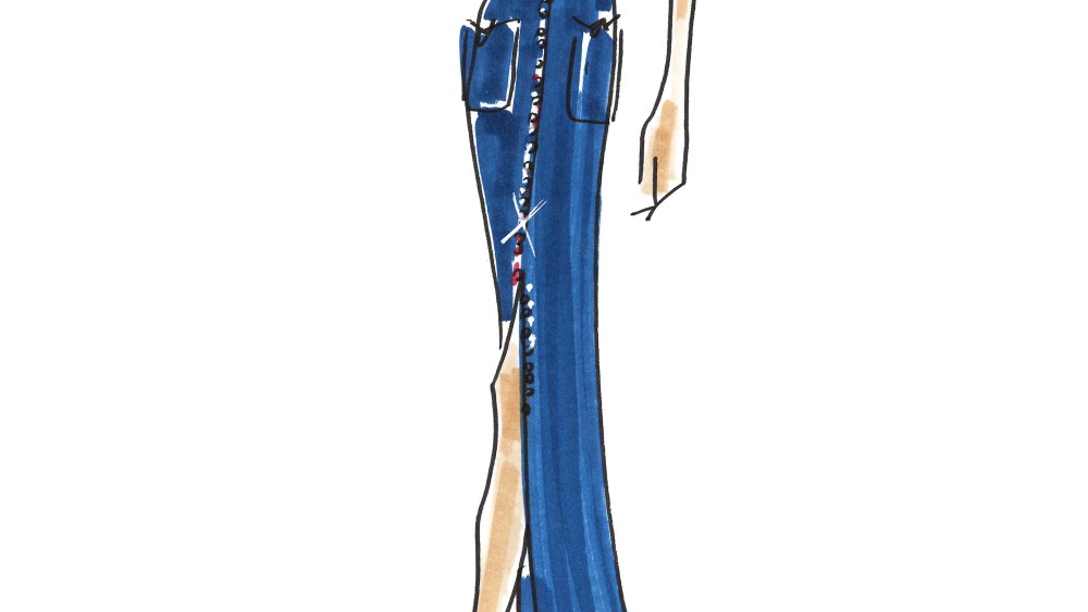A sketch from Giorgio Armani Privé, Spring 21 - Haute Couture Collection.