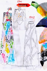 A sketch from RVDK Ronald Van Der Kemp, Spring 21 - Haute Couture Collection.