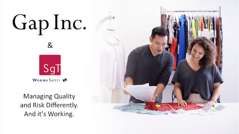 Gap is ahead of the game by employing new practices with SgT that ensure critical quality control at the right moment during product development.