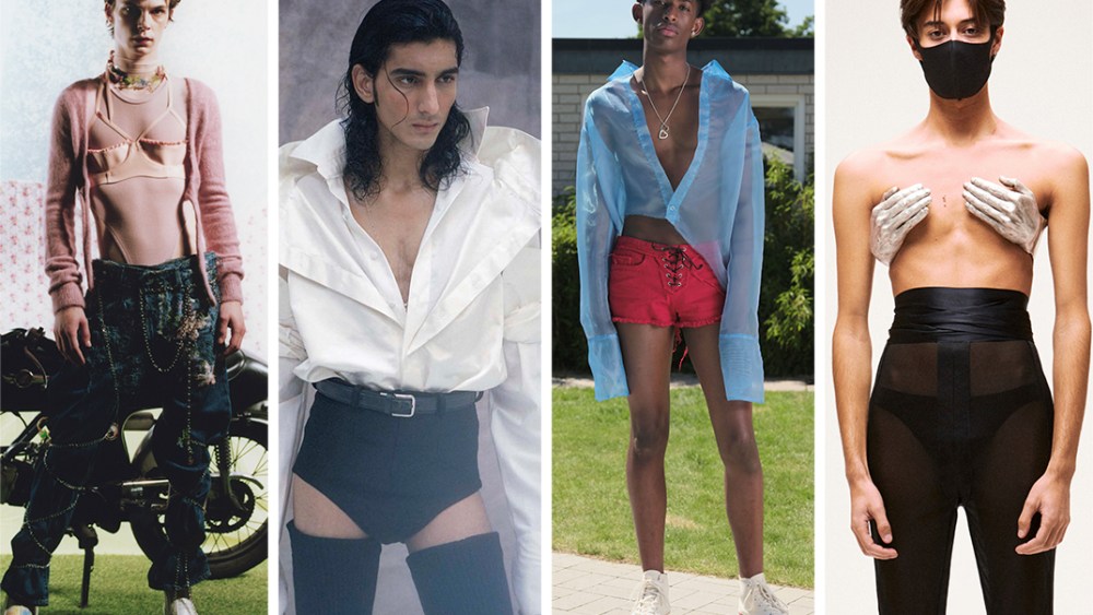 From left: Looks from Neith Nyer, Arturo Obegero, Lazoschmidl, and Burc Akyol