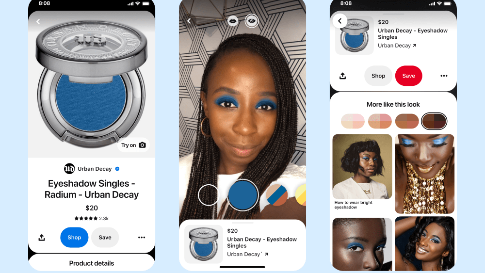 What Pinterest’s New AR Eye Shadow Try-on Signals