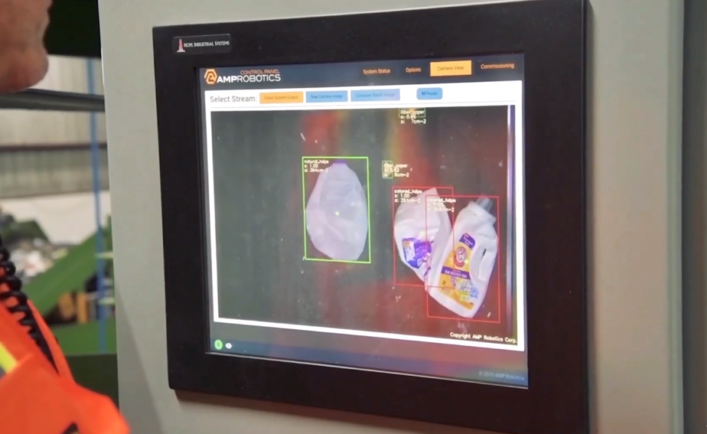 Proprietary technology applies computer vision and deep learning to guide high-speed robotics systems to precisely identify and differentiate recyclables found in the waste stream by color, size, shape, opacity, consumer brand and more, storing data about each item it perceives.