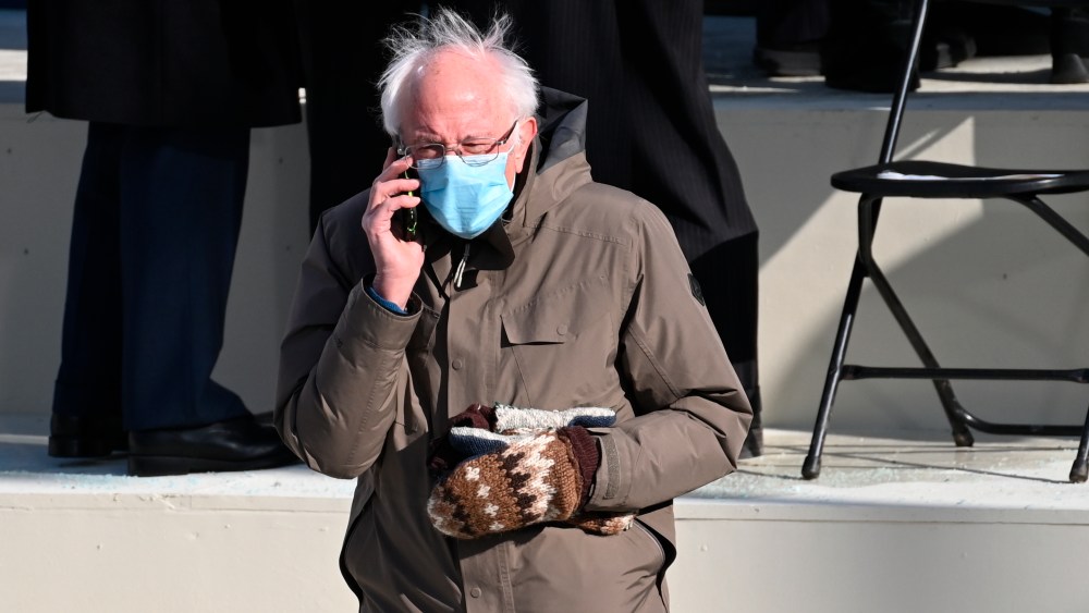 Sen. Sanders Turns Viral Inauguration Look Into Charitable Merch
