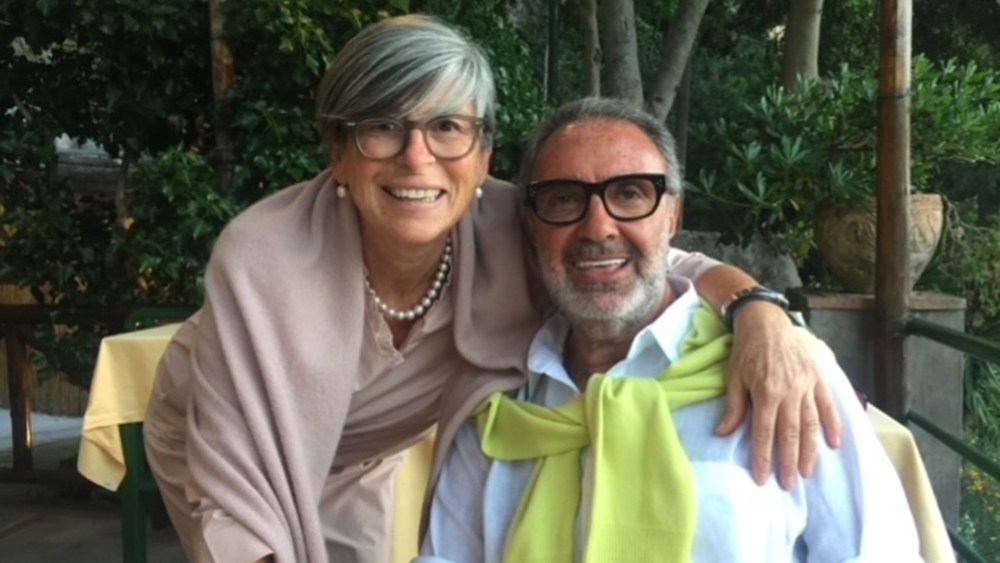 Franco Fieramosca and Cristina Nannelli in Capri.