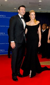 Dallas Cowboy's quarterback Tony Romo and wife Candice Crawford.
