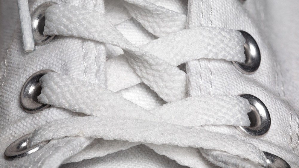 white shoelaces