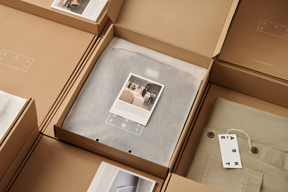 Swedish fashion brand Asket has nipped its packaging footprint in the bud, slashing the waste and greenhouse-gas emissions it produces.