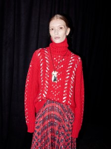 Backstage at Jason Wu RTW Fall 2021.