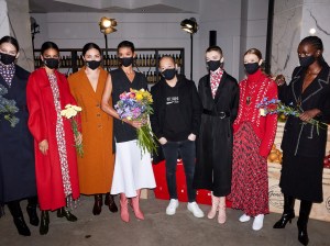 Backstage at Jason Wu RTW Fall 2021.