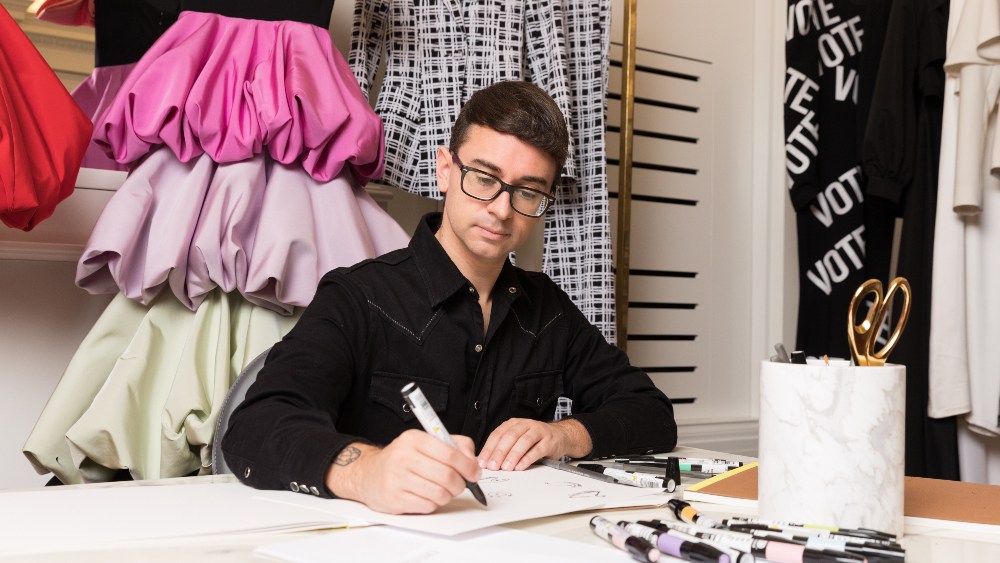 For New York Fashion Week, designer Christian Siriano revamped three thrifted garments sourced from fashion resale platform ThredUp.