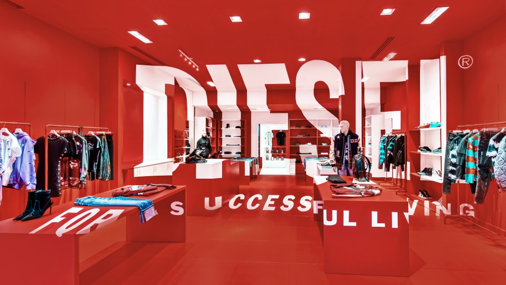 Inside the new Diesel's pop-up store concept conceived by Glenn Martens.