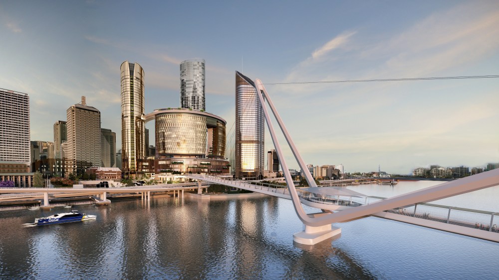 A mock up of Queen's Wharf