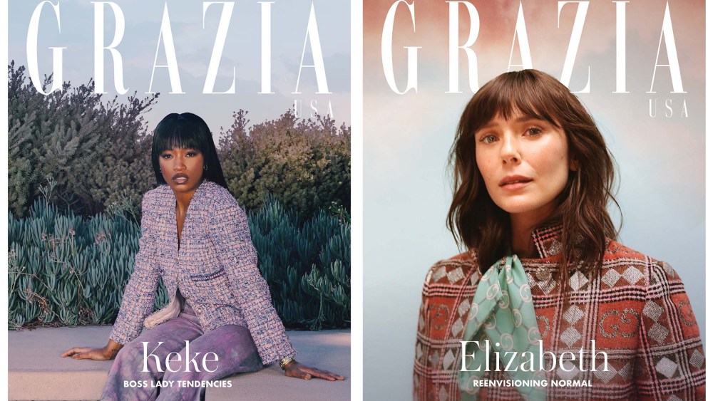 The Grazia covers featuring Keke Palmer and Elizabeth Olsen.