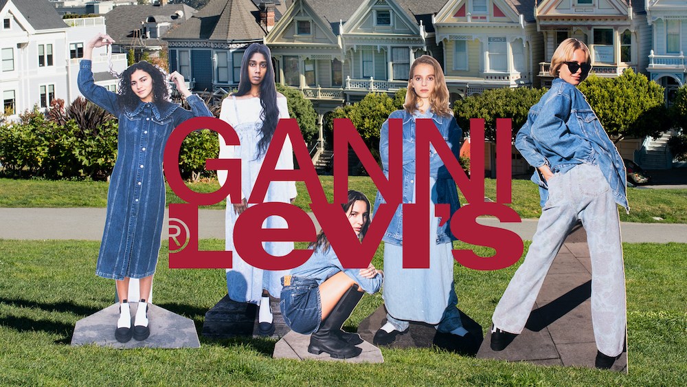 Levi’s and Ganni reunite for a second high-end fashion capsule collection made with eco-friendly cottonized hemp denim.