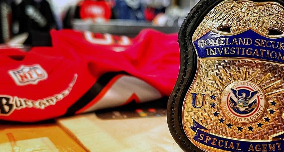 HSI announced the seizure of more than 169,000 counterfeit sports-related items worth an estimated $45 million in the past year.