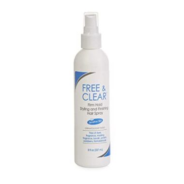 free and clear, best fragrance free hair spray