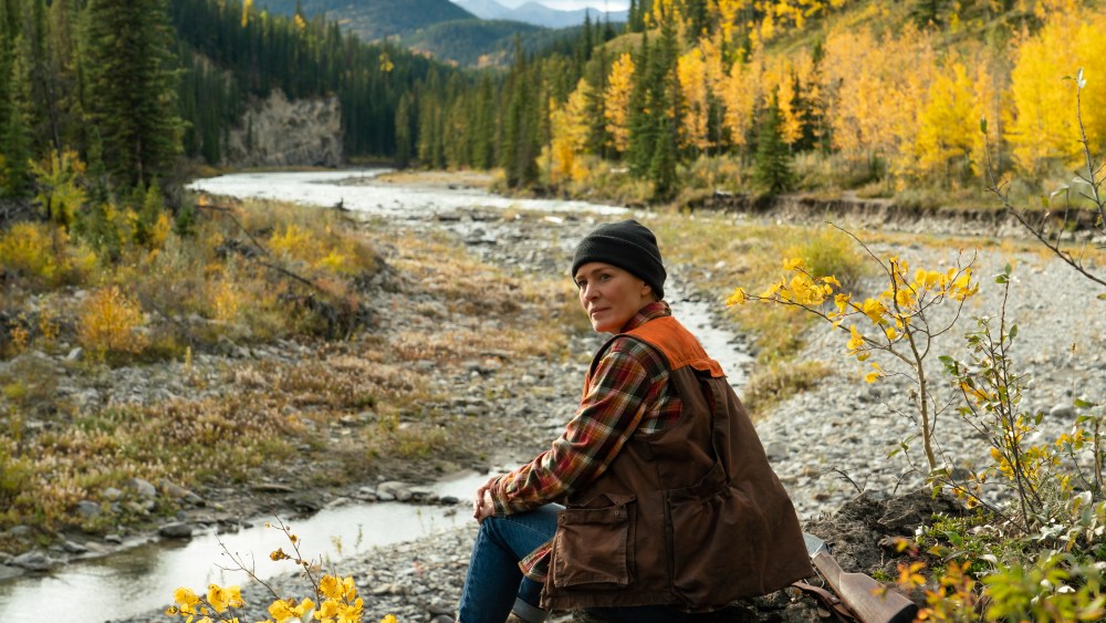 Robin Wright stars as "Edee" in her feature directorial debut LAND, a Focus Features release. Credit : Daniel Power / Focus Features