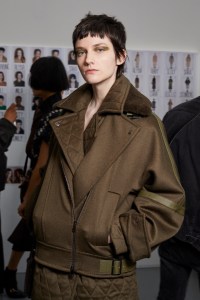 Backstage at Max Mara RTW Fall 2021