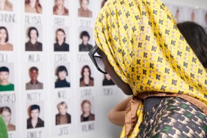 Backstage at Max Mara RTW Fall 2021
