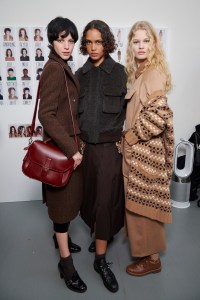 Backstage at Max Mara RTW Fall 2021