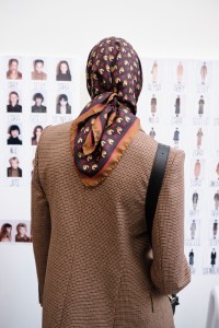 Backstage at Max Mara RTW Fall 2021
