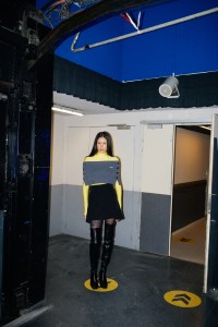 Backstage at Coperni RTW Fall 2021.