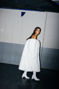 Backstage at Coperni RTW Fall 2021.