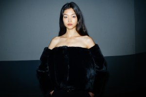 Backstage at Coperni RTW Fall 2021.