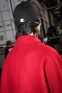 Backstage at Courreges RTW Fall 2021