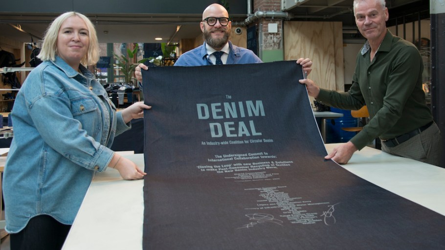 Signatories of the Denim Deal commit to a new standard of using at least five percent recycled fibers in all denim products.