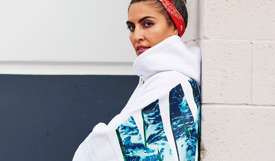 Designer Melody Ehsani poses for a portrait at her showroom in Compton, Califonia.