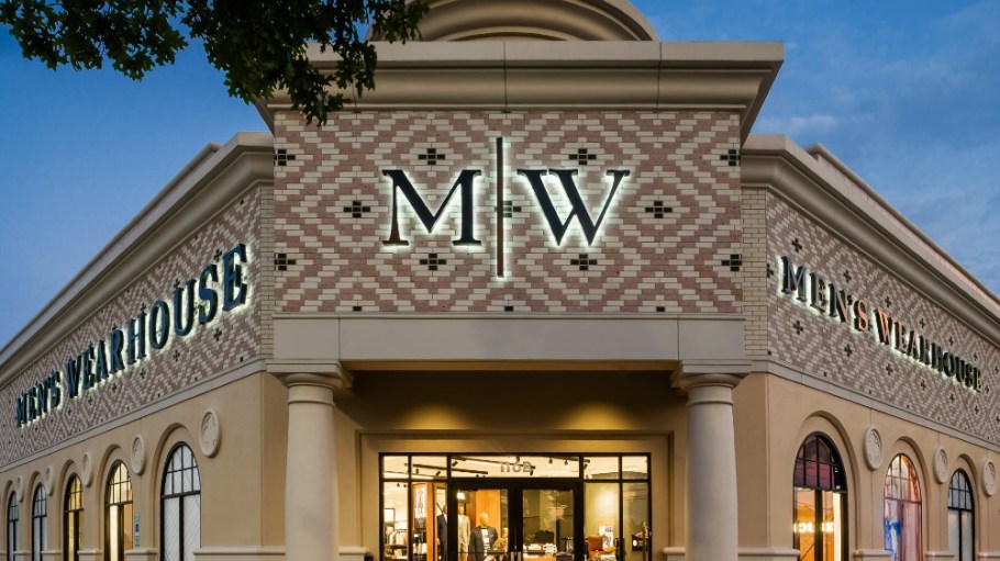 Tailored Brands' Men's Wearhouse recently opened two "Next-Gen" stores, including one in Shenandoah, Texas.