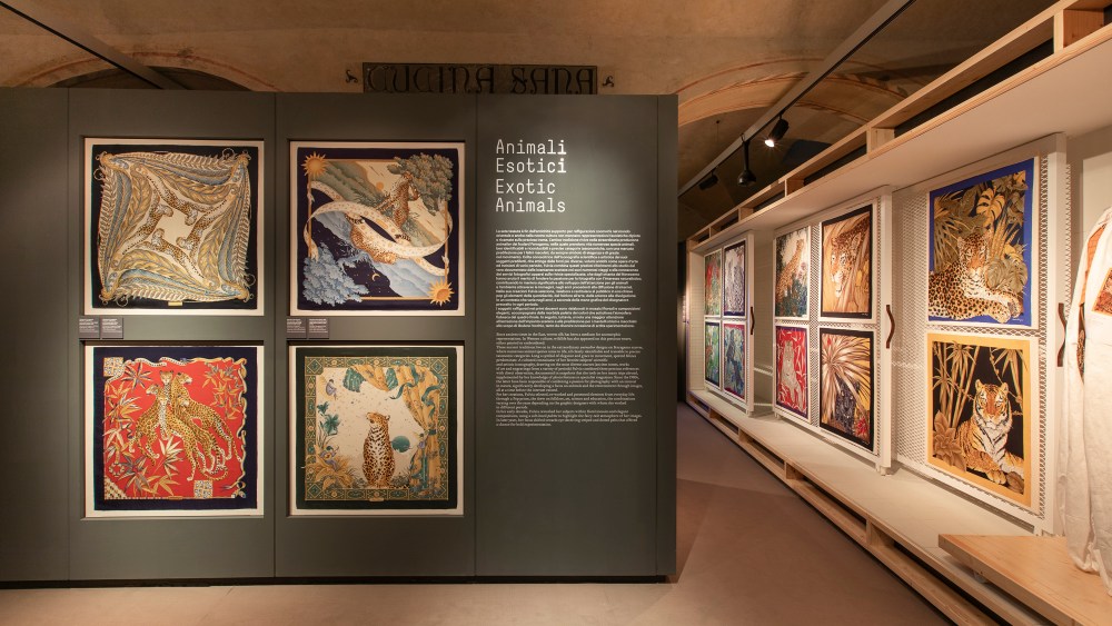 The Seta exhibit at Museo Salvatore Ferragamo in Florence.
