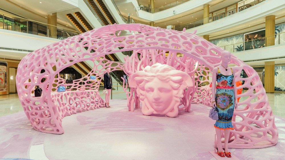 Versace pop-up shop at Shanghai's Plaza 66