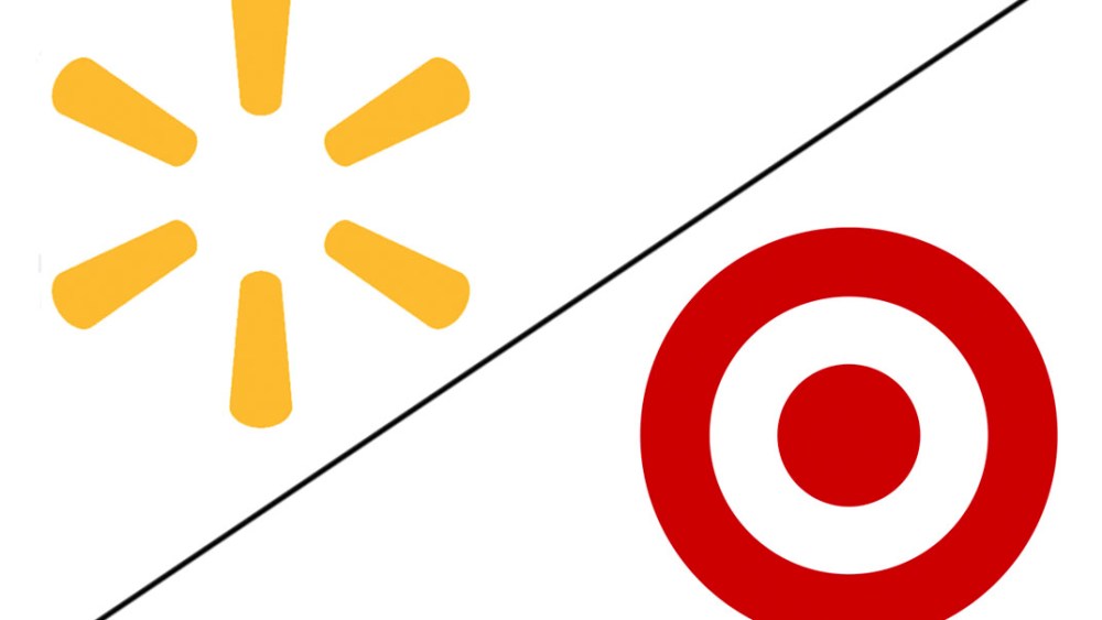 Walmart and Target logos