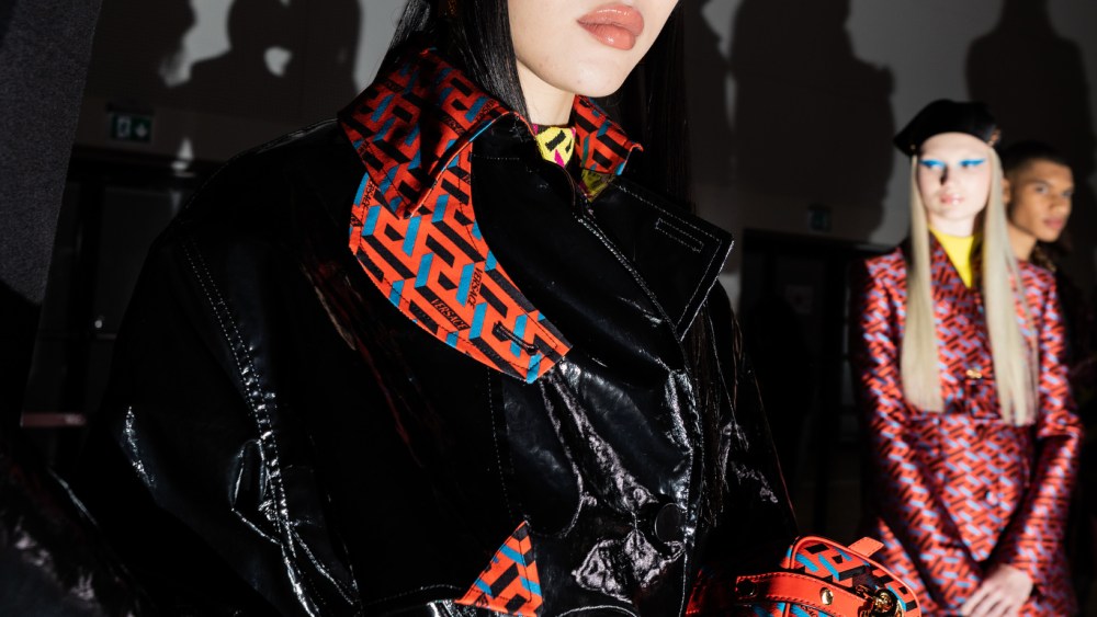 Backstage at Versace RTW Fall 2021