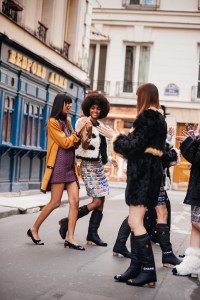 Backstage at Chanel RTW Fall 2021