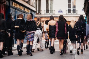 Backstage at Chanel RTW Fall 2021