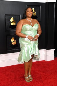 Lizzo in Balmain 2021 Grammy Awards