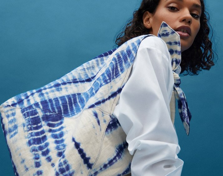 Barcelona-based fashion retailer Mango debuted a collection of denim hats, shoes and handbags made of recycled cotton.