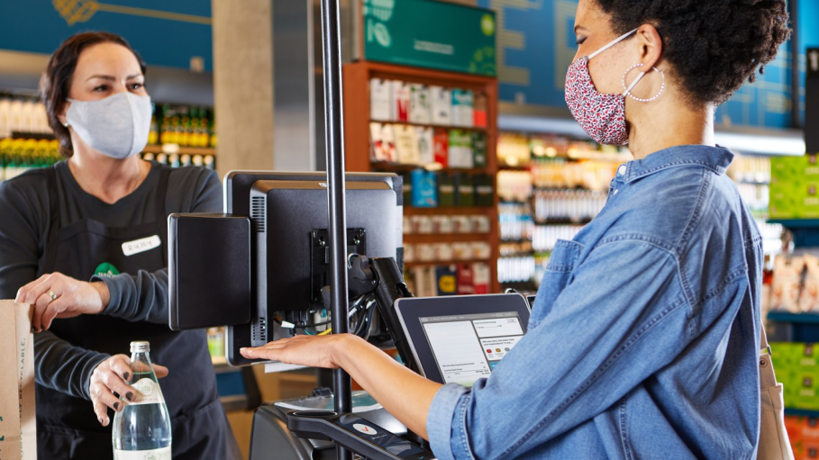 Amazon is bringing its contactless biometric “Amazon One” technology to eight Whole Foods Market stores in Seattle, enabling more shoppers to pay with their palm instead of swiping or tapping a credit card.