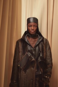 Backstage at Burberry RTW Fall 2021.